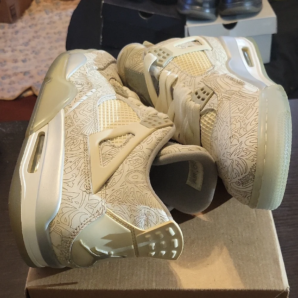 Jordan 4 Retro Rare 30th Anniversary Laser (2015) Mens 10.5 EUC